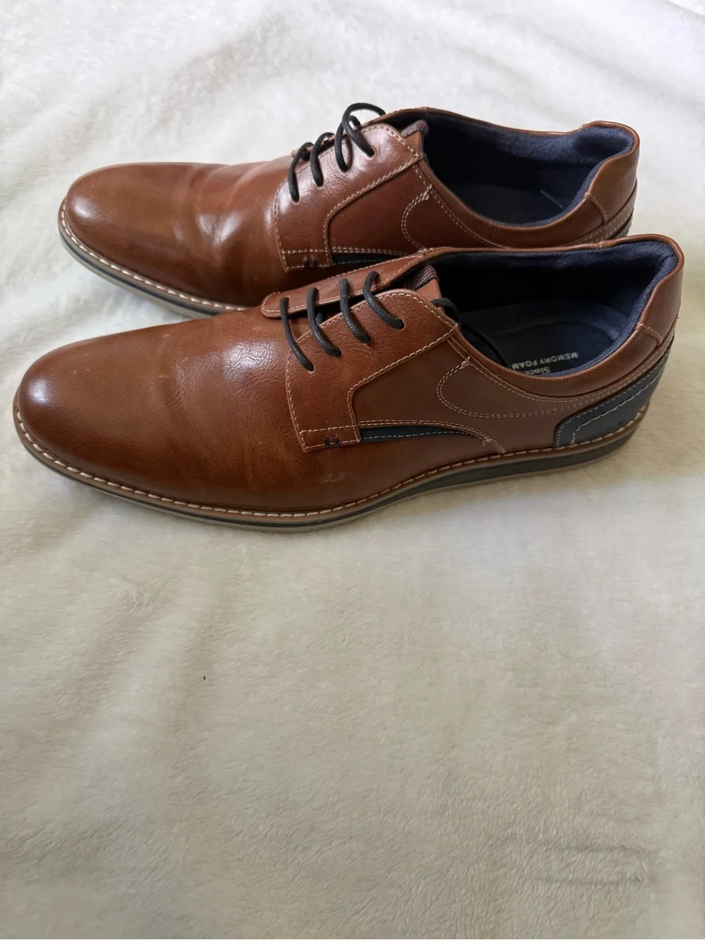 Men's Brown Leather Derby Shoes